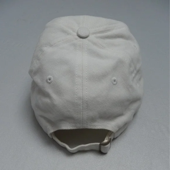 Harley‎ Davidson Baseball Cap White Tan Logo Embroidered Adjustable Strap - Picture 3 of 5